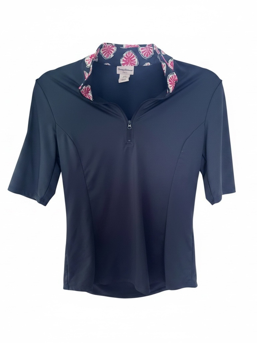 Tommy Bahama Golf Navy 1/4 Zip Performance Top Small